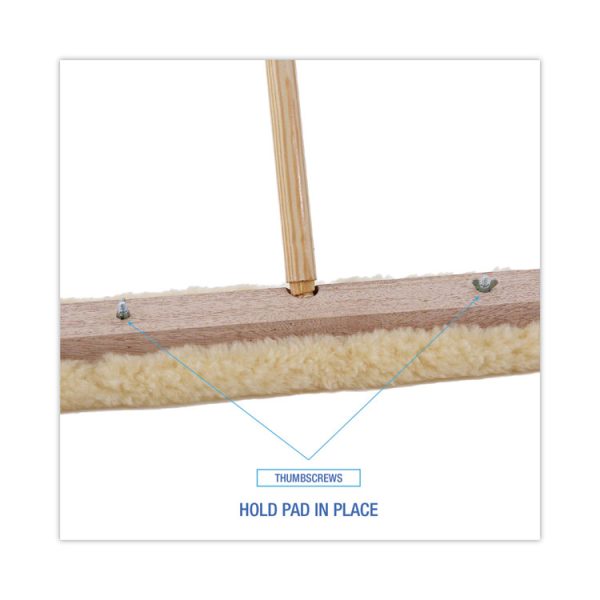 Mop Head, Finish Applicator, Lambswool, 18-Inch, White - Image 3