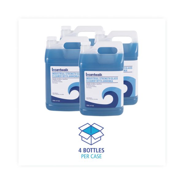Industrial Strength Glass Cleaner With Ammonia, 1 Gal Bottle, 4/carton - Image 3