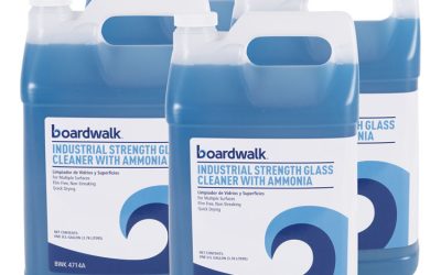 Industrial Strength Glass Cleaner With Ammonia, 1 Gal Bottle, 4/carton