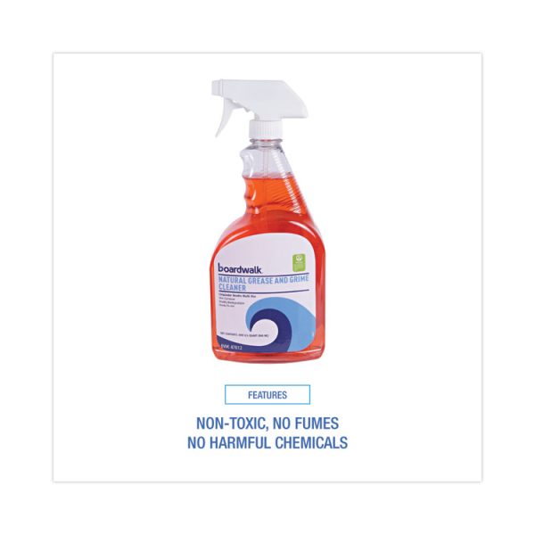 Boardwalk Green Natural Grease And Grime Cleaner, 32 Oz Spray Bottle, 12/carton - Image 3