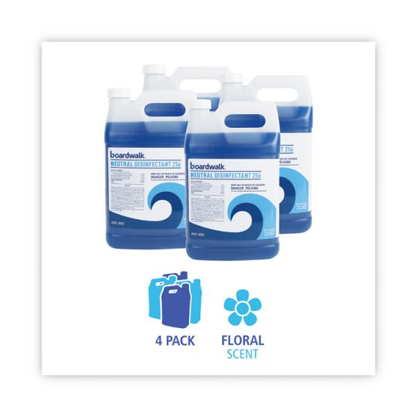 Neutral Disinfectant, Floral Scent, 1 Gal Bottle, 4/carton - Image 6