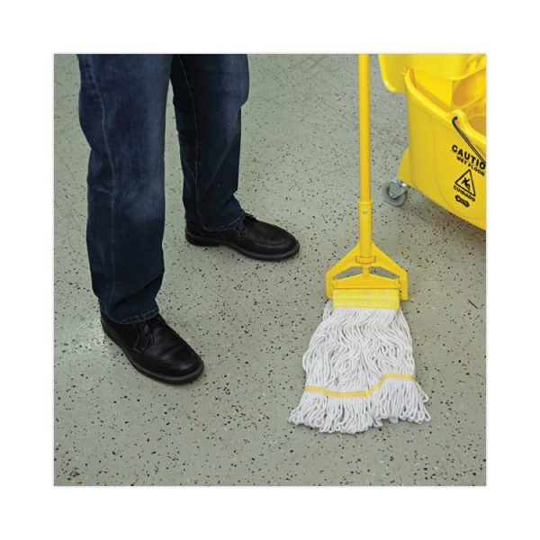 Super Loop Wet Mop Head, Cotton/synthetic Fiber, 5" Headband, Small Size, White, 12/carton - Image 5