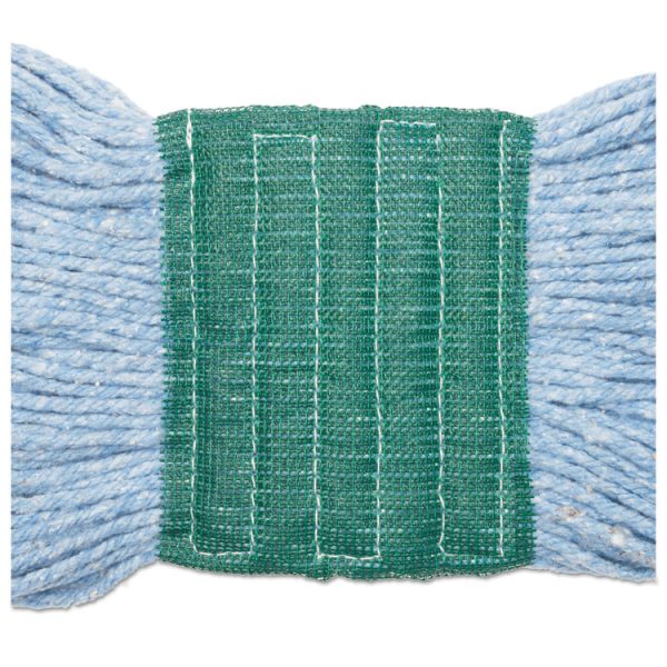 Super Loop Wet Mop Head, Cotton/synthetic Fiber, 5" Headband, Medium Size, Blue, 12/carton - Image 9