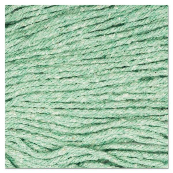 Super Loop Wet Mop Head, Cotton/synthetic Fiber, 5" Headband, Medium Size, Green, 12/carton - Image 2