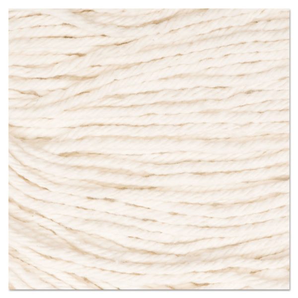 Super Loop Wet Mop Head, Cotton/synthetic Fiber, 5" Headband, Large Size, White, 12/carton - Image 2