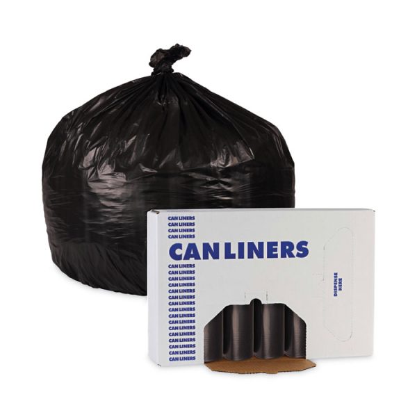 Low-Density Waste Can Liners, 16 Gal, 1 Mil, 24 X 32, Black, 10 Bags/roll, 15 Rolls/carton - Image 6