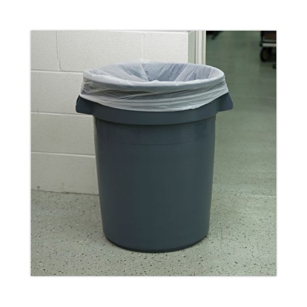 Low-Density Waste Can Liners, 33 gal, 0.6 mil, 33 x 39, White, 25 Bags/Roll, 6 Rolls/Carton - Image 5