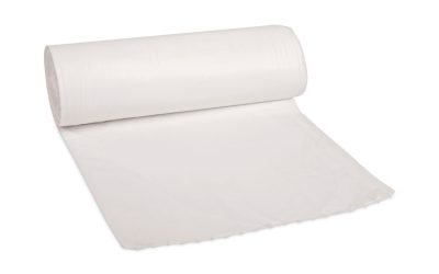 Linear Low Density Can Liners, 55 gal, 0.5 mil, 38″ x 58″, White, 10 Bags/Roll, 10 Rolls/Carton