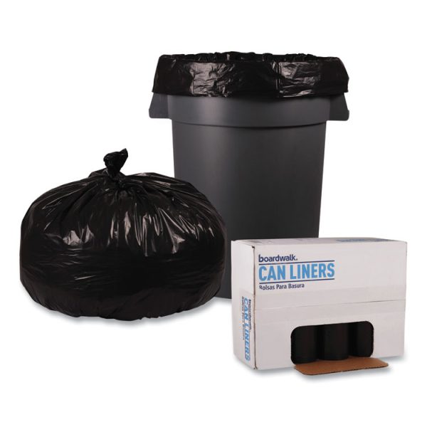 Recycled Low-Density Polyethylene Can Liners, 56 gal, 1.6 mil, 43" x 47", Black, 20 Bags/Roll, 5 Rolls/Carton - Image 4