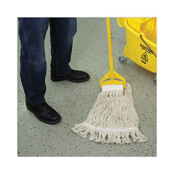 Mop Head, Pro Loop Web/tailband, Premium Saddleback Head, Ctn, 24-Oz., Wh, 12/ct - Image 5
