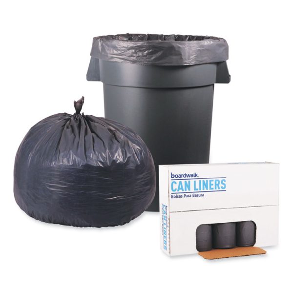 Low-Density Waste Can Liners, 60 gal, 0.95 mil, 38" x 58", Gray, 25 Bags/Roll, 4 Rolls/Carton - Image 4