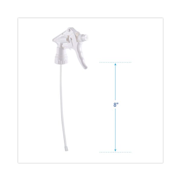 Trigger Sprayer 250, 8" Tube, Fits 16-24 Oz Bottles, White, 24/carton - Image 5