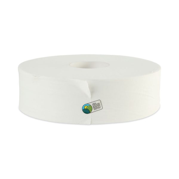 JRT Bath Tissue, Jumbo, Septic Safe, 2-Ply, White, 3.5" x 2,000 ft, 12" dia, 6 Rolls/Carton - Image 2