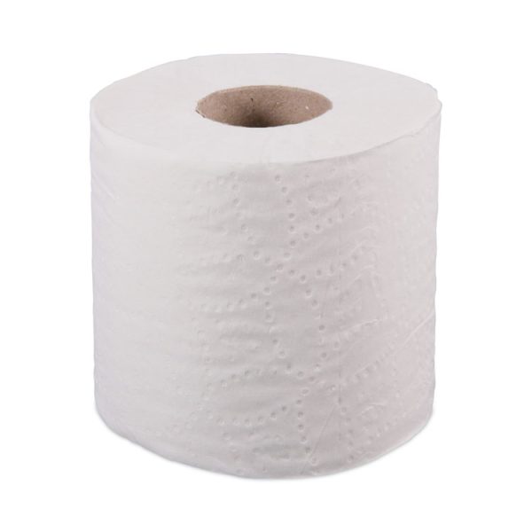 1-Ply Toilet Tissue, Septic Safe, White, 1,000 Sheets, 96 Rolls/Carton - Image 2