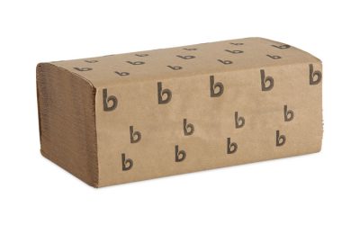 Singlefold Paper Towels, 1-Ply, 9 x 9.45, Natural, 250/Pack, 16 Packs/Carton