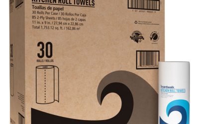 Kitchen Roll Towel, 2-Ply, 11 X 9, White, 85 Sheets/roll, 30 Rolls/carton