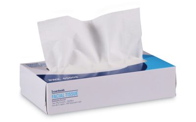 Office Packs Facial Tissue, 2-Ply, White, Flat Box, 100 Sheets/box, 30 Boxes/carton