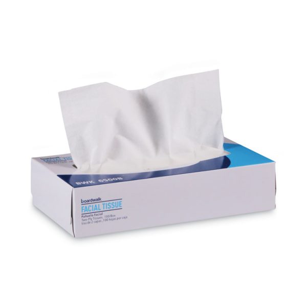 Office Packs Facial Tissue, 2-Ply, White, Flat Box, 100 Sheets/box, 30 Boxes/carton