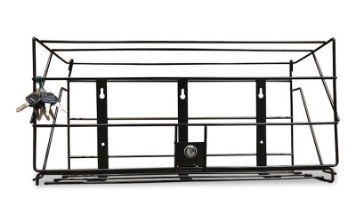 Locking Rack for 3 Liter PDC Cleaner Bottles, 1-Shelf, 24w x 10d x 12h, Black