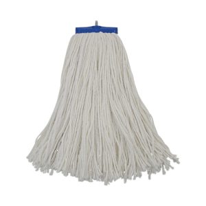 Cut-End Lie-Flat Wet Mop Head, Rayon, 16oz, White, 12/carton
