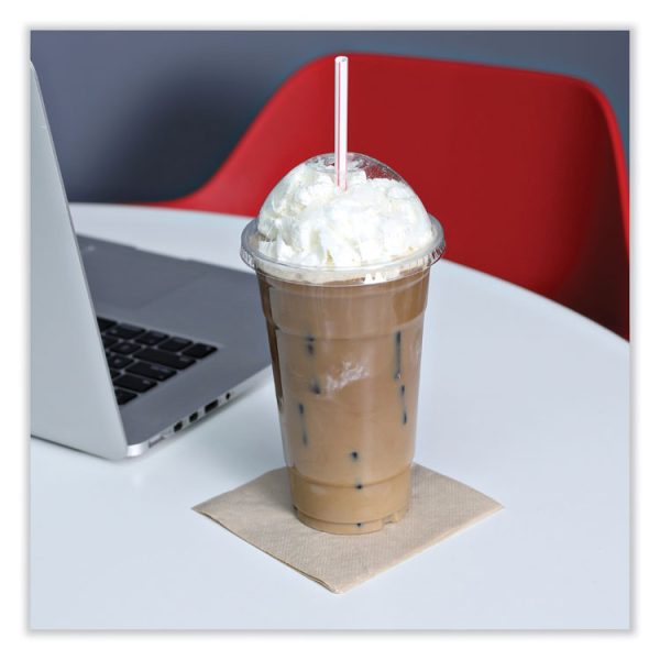 Beverage Napkins, 1-Ply, 9.5" X 9.5", Kraft, 500/pack, 8 Packs/carton - Image 5