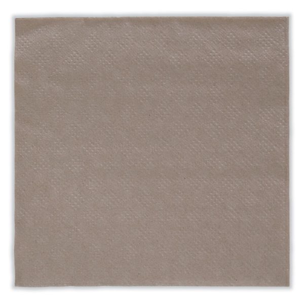 Beverage Napkins, 1-Ply, 9.5" X 9.5", Kraft, 500/pack, 8 Packs/carton - Image 6