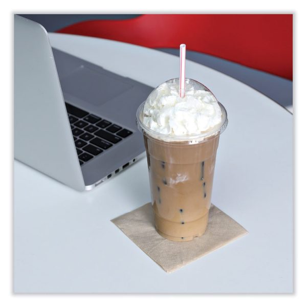 Beverage Napkins, 1-Ply, 9.5" X 9.5", Kraft, 500/pack, 8 Packs/carton - Image 7