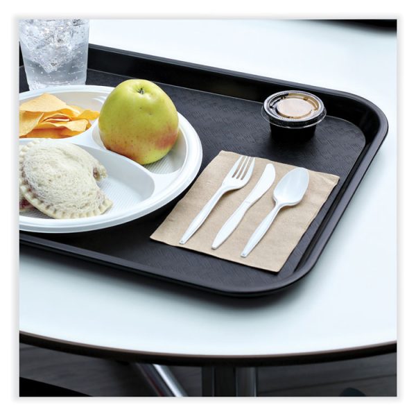 1/4-Fold Lunch Napkins, 1-Ply, 13 x 10, Kraft, 500/Pack, 12 Packs/Carton - Image 5