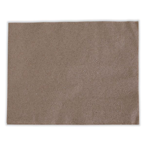 1/4-Fold Lunch Napkins, 1-Ply, 13 x 10, Kraft, 500/Pack, 12 Packs/Carton - Image 6