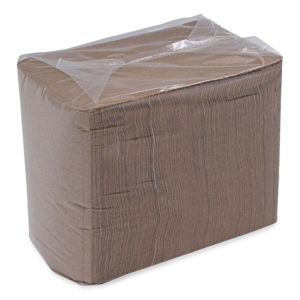 1/4-Fold Lunch Napkins, 1-Ply, 13 x 10, Kraft, 500/Pack, 12 Packs/Carton - Image 8