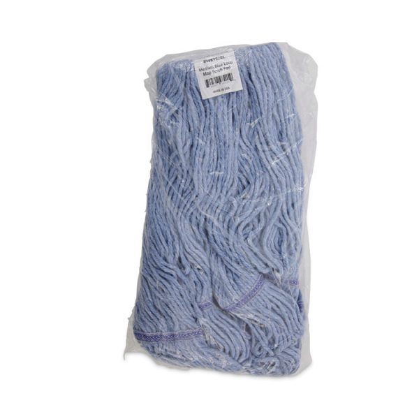 Mop Head, Loop-End, Cotton With Scrub Pad, Medium, 12/carton - Image 7