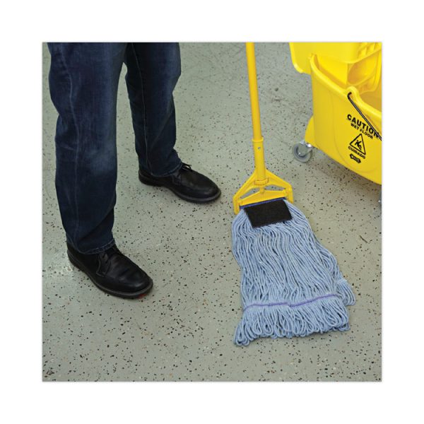 Mop Head, Loop-End, Cotton With Scrub Pad, Large, 12/carton - Image 5