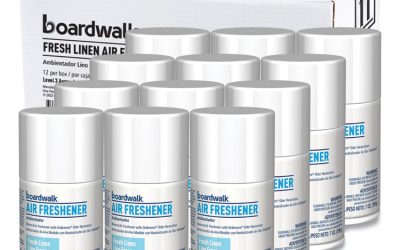 Metered Air Freshener Refill, Fresh Linen Scent Refill, 7 oz Aerosol Can, 12/Carton