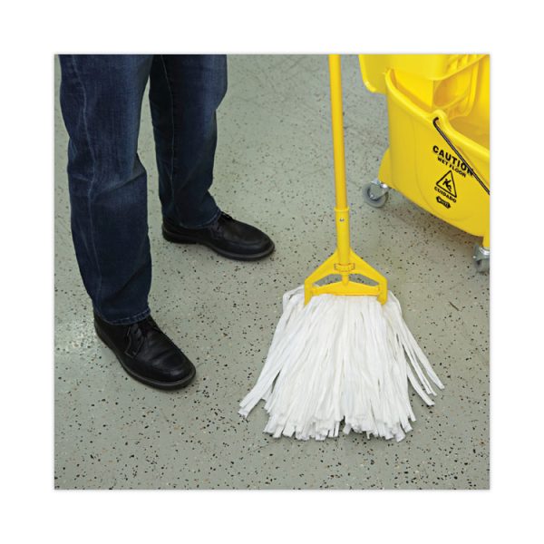 Nonwoven Cut End Edge Mop, Rayon/polyester, #24, White, 12/carton - Image 5