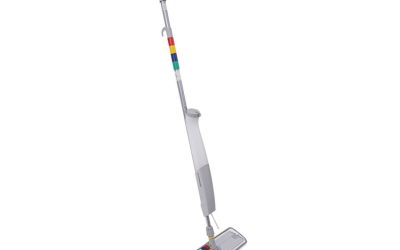 Bucketless Microfiber Mop System, 5 X 18 Blue Microfiber Head, 59″ Gray Aluminum/polypropylene Handle