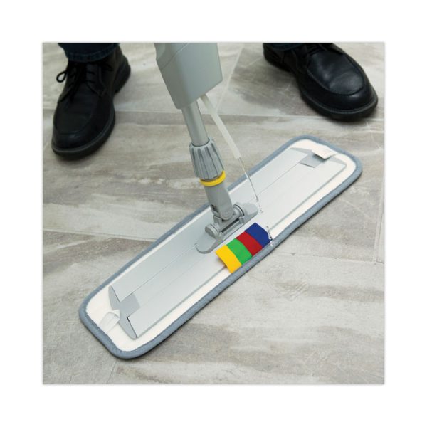 Bucketless Microfiber Mop System, 5 X 18 Blue Microfiber Head, 59" Gray Aluminum/polypropylene Handle - Image 5