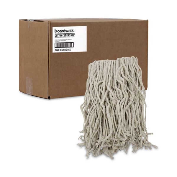 Mop Head, Cotton, Cut-End, White, 4-Ply, #16 Band, 12/carton - Image 9