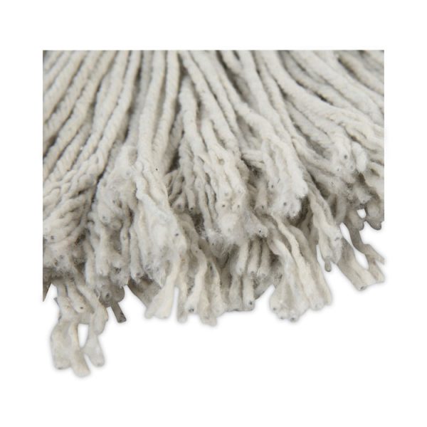 Banded Cotton Mop Head, #24, White, 12/carton - Image 7
