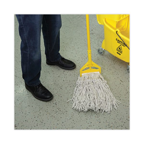 Banded Cotton Mop Heads, 24oz, White, 12/carton - Image 5