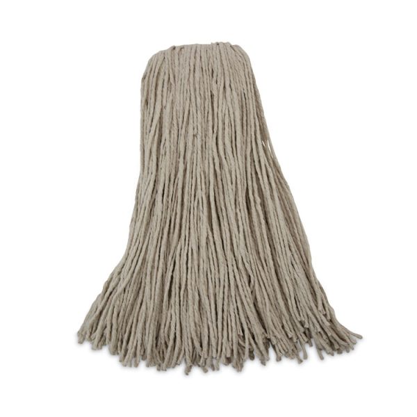 Mop Head, Cotton, Cut-End, White, 4-Ply, 32oz, 12/carton