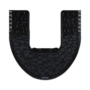 Commode Mat 2.0, Rubber, 22 x 22, Black, 6/Carton