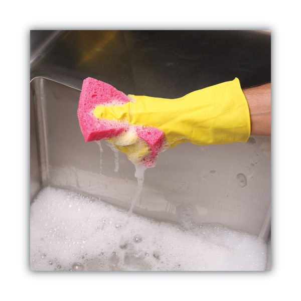 Small Cellulose Sponge, 3.6 X 6.5, 0.9" Thick, Pink, 2/pack, 24 Packs/carton - Image 5