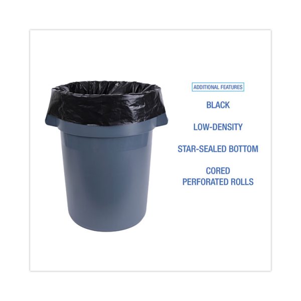 Industrial Drum Liners Rolls, 60 Gal, 2.7 Mil, 38 X 63, Black, 1 Roll Of 50 Bags - Image 4