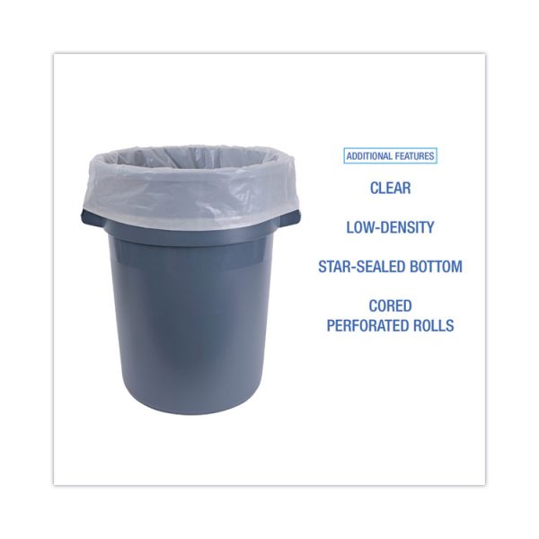Industrial Drum Liners Rolls, 60 Gal, 2.7 Mil, 38 X 63, Clear, 1 Roll Of 50 Bags - Image 4