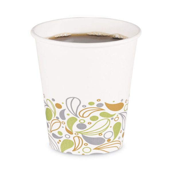 Deerfield Printed Paper Hot Cups, 10 oz, 50 Cups/Sleeve, 20 Sleeves/Carton