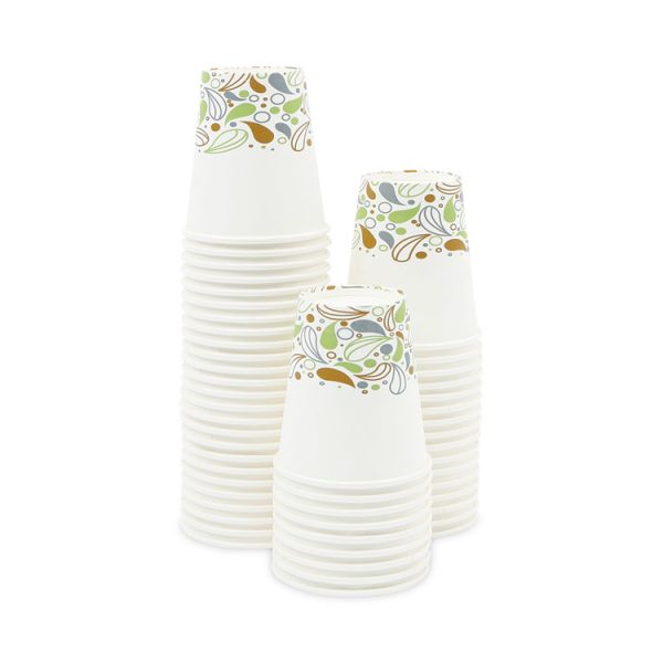 Deerfield Printed Paper Hot Cups, 10 oz, 50 Cups/Sleeve, 20 Sleeves/Carton - Image 3