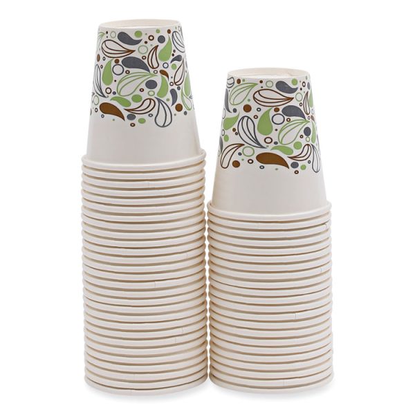 Deerfield Printed Paper Cold Cups, 12 oz, 50 Cups/Sleeve, 20 Sleeves/Carton - Image 7