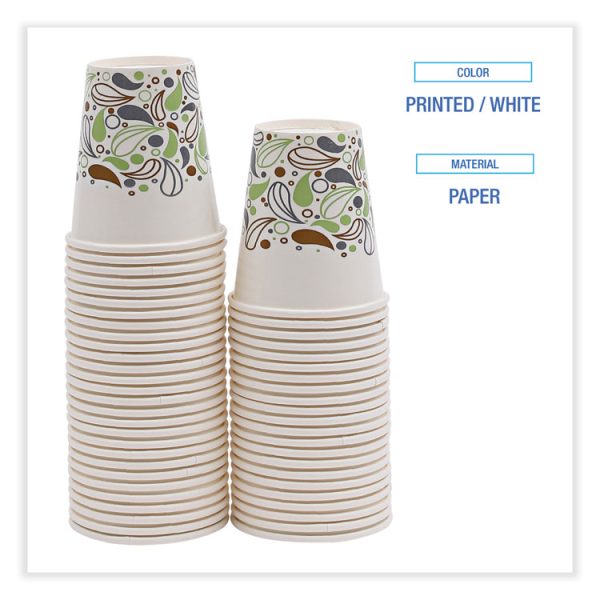 Deerfield Printed Paper Cold Cups, 12 oz, 50 Cups/Sleeve, 20 Sleeves/Carton - Image 3