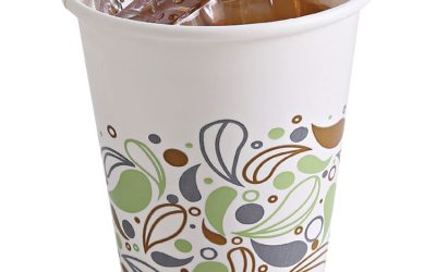 Deerfield Printed Paper Cold Cups, 12 oz, 50 Cups/Sleeve, 20 Sleeves/Carton