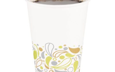 Deerfield Printed Paper Hot Cups, 12 Oz, 50 Cups/sleeve, 20 Sleeves/carton